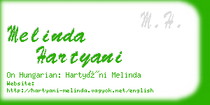 melinda hartyani business card